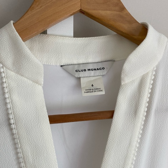 Club Monaco White Raelee Sleeveless White Puplum Dress - Picture 4 of 4